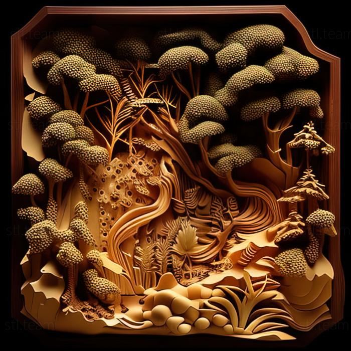 3D model Some Enchanted Sweetening Hakutai Forest The Minomutchi (STL)